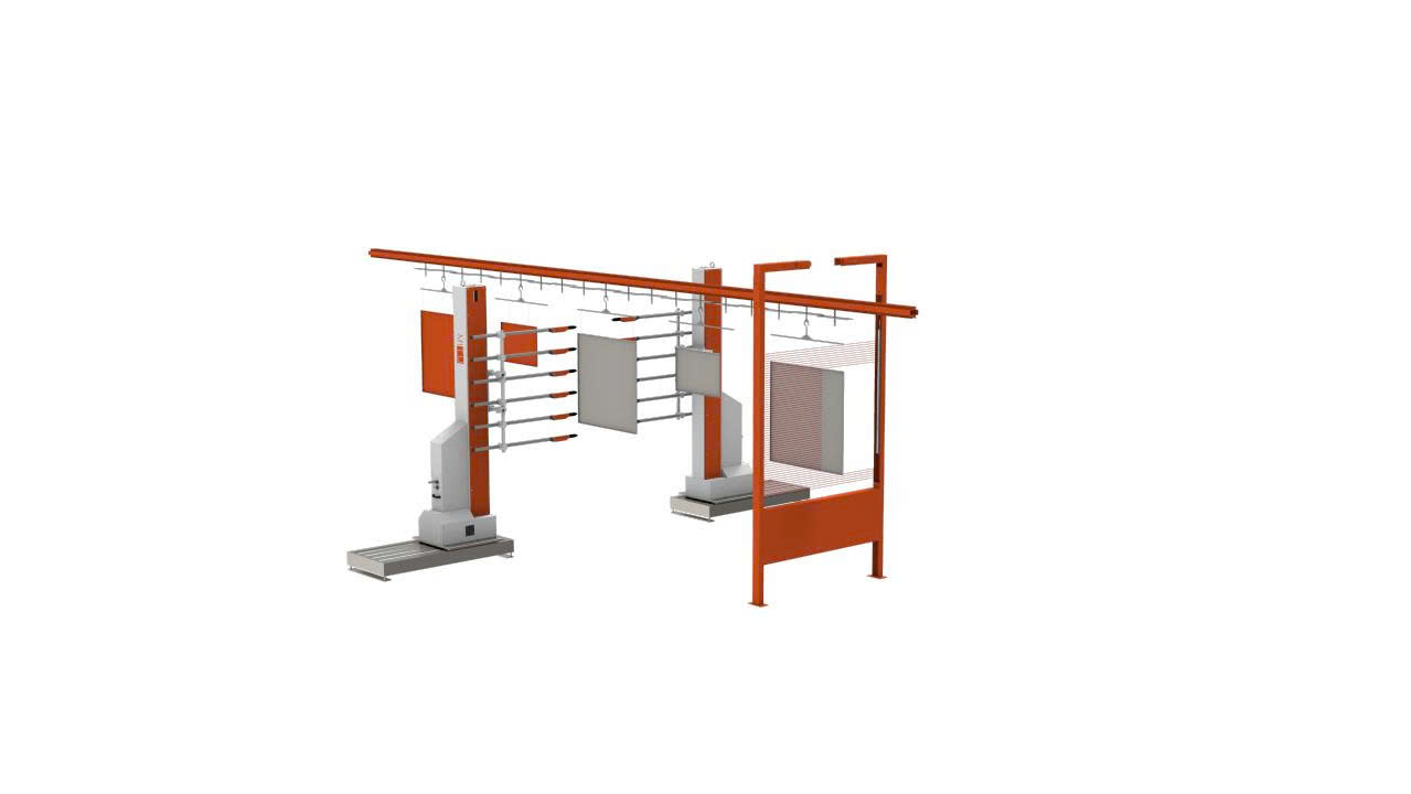 Cảm biến phát hiện và đo lường vùng của Datasensing trong hệ thống sơn tĩnh điện tự động